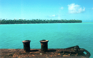 Sunken barge